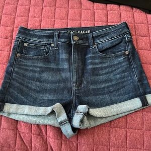 High Rise Jean Shorts